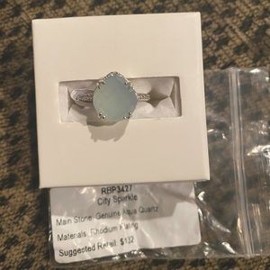 Bomb Party City Sparkle Aqua Quartz Ring Size 7
X posted